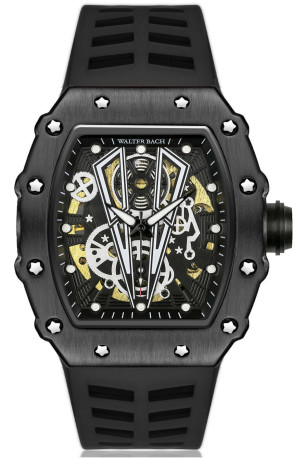 Montre automatique - WALTER BACH - Black/Black/Black Walter bach