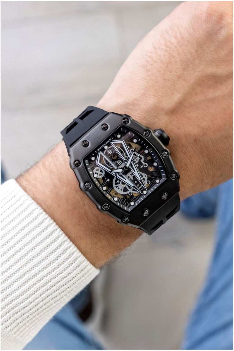 Montre automatique - WALTER BACH - Black/Black/Black Walter bach