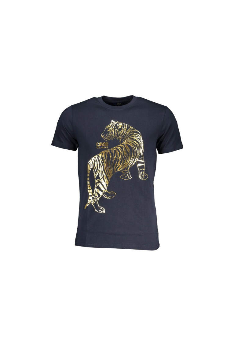 T-shirt manches courtes bleu Cavalli Class