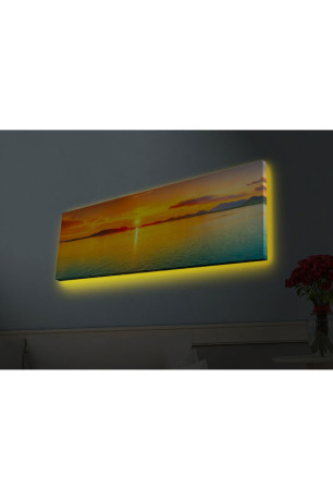 Peinture décorative sur toile éclairée par LED - 3090HDACT-003 - Multicolor - 254LED4476 Wall addiction