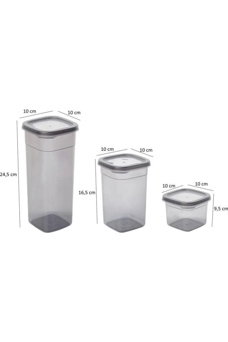 Ensemble de boîte de conservation (24 boîtes) - BNMPEGYAS24-51217 - Anthracite Storage