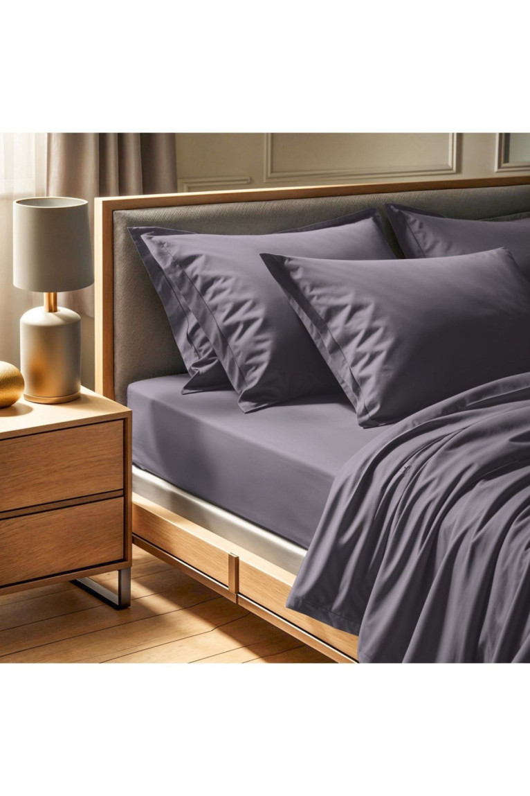 Drap-housse simple Renforcé Small - 90x190+30cm - Grey MIX & MATCH