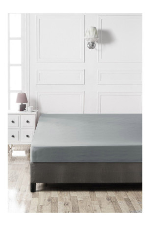 Drap-housse - 160x200+30 - Dark Grey - Dark Grey - 772WTN95120 Cotton box