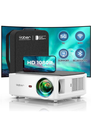 Projecteur WiFi Bluetooth V6 5G Blanc YABER