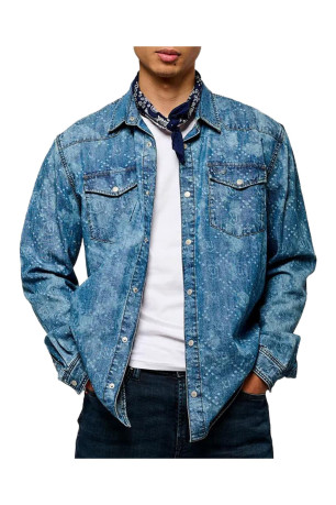 Chemise en jean manches longues Kaporal