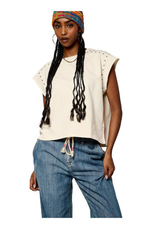 T-shirt clouté manches courtes Kaporal