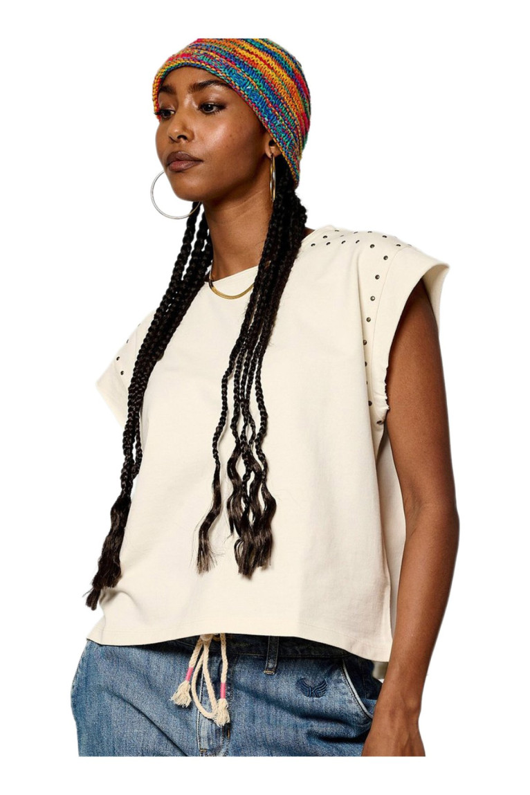 T-shirt clouté manches courtes Kaporal