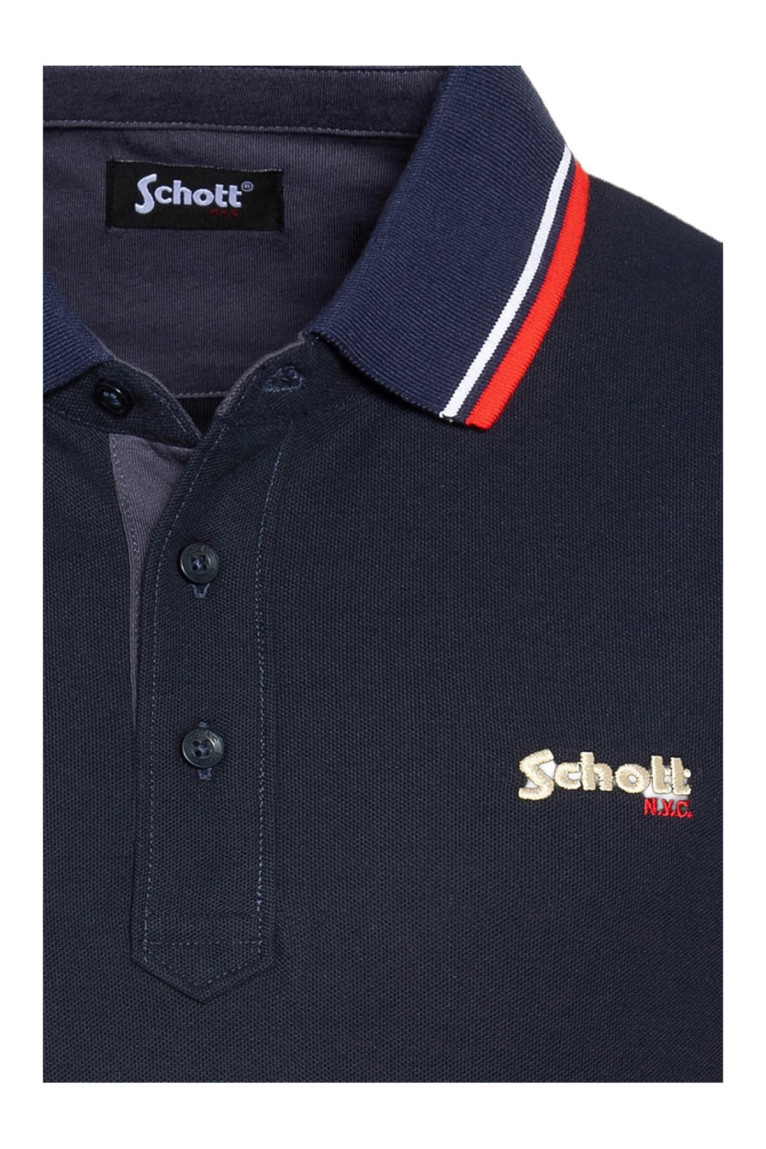 Polo MC 100% coton Schott