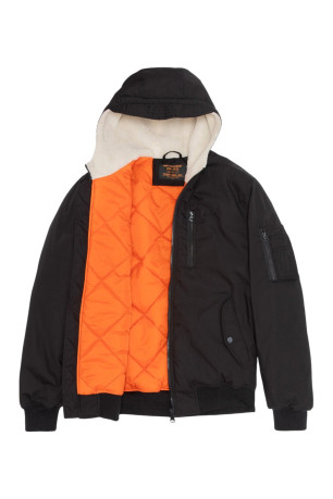 Blouson capuche double polaire Schott