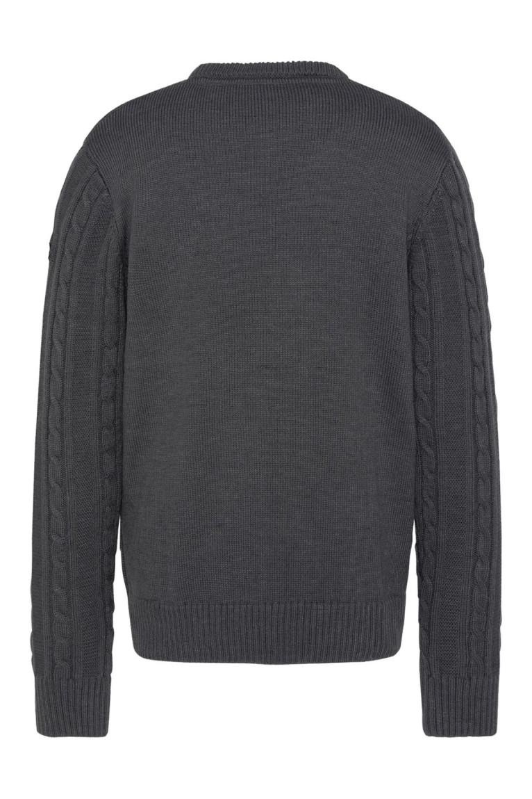 Pull col rond maille torsadée Schott