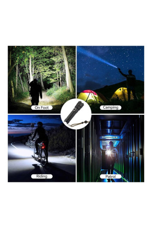 Lampe torche LED Tactique Rechargeable Platyne