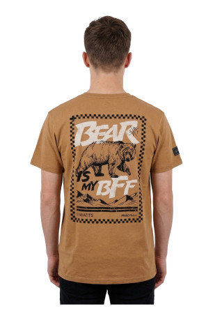 T-shirt à manches courtes Marron Tabac Watts