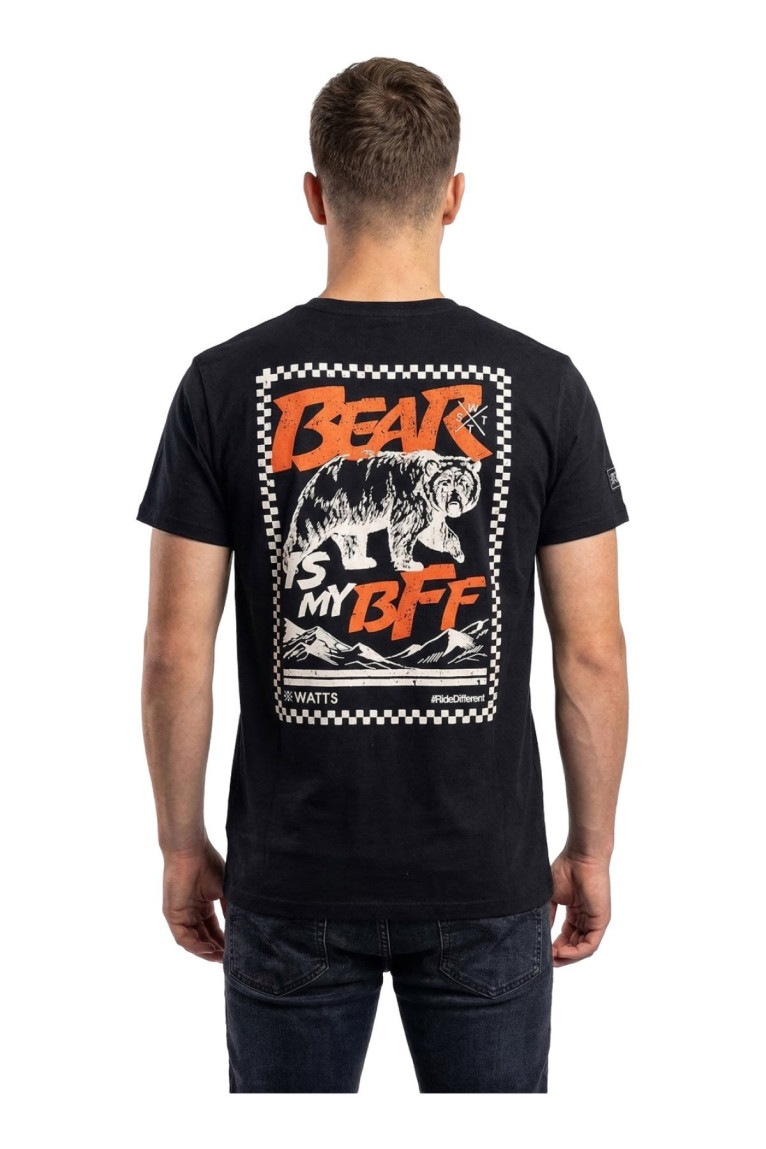 T-shirt à manches courtes logo Noir Watts