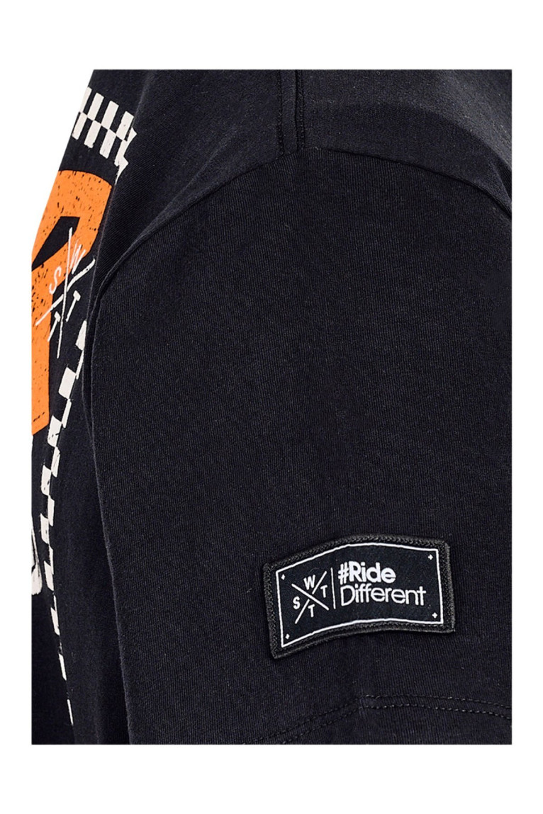 T-shirt à manches courtes logo Noir Watts