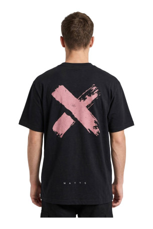 T-shirt à manches courtes Noir Watts