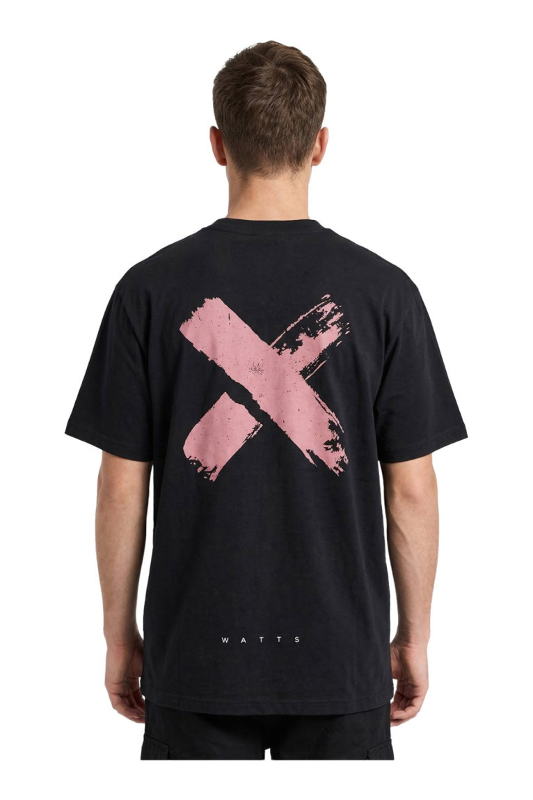 T-shirt à manches courtes Noir Watts