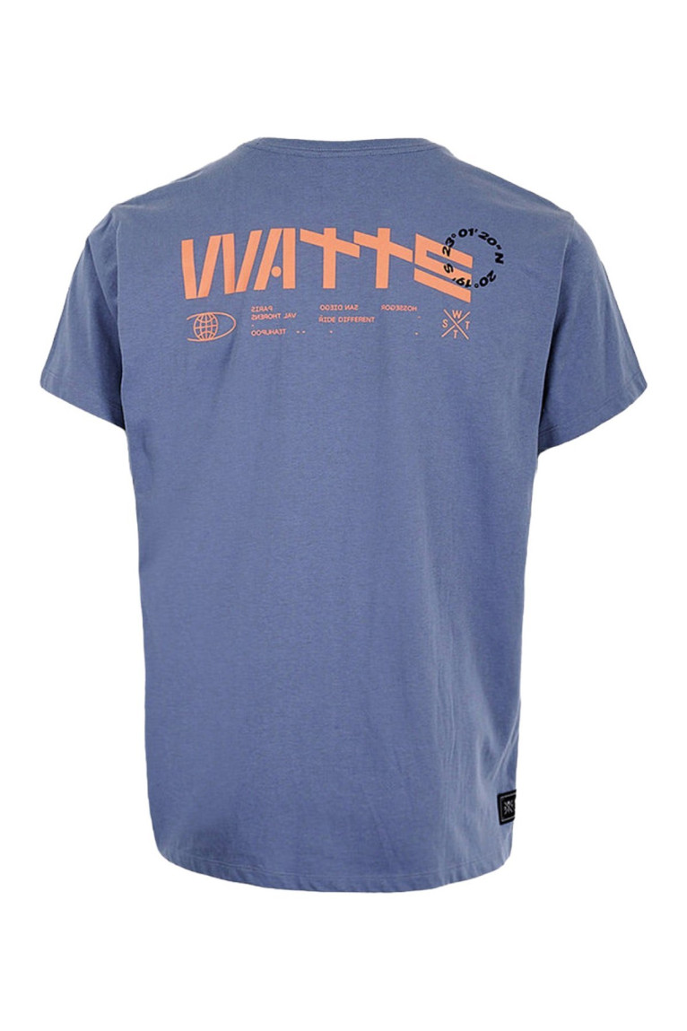 Tee-shirt à manches courtes logo Bleu Watts