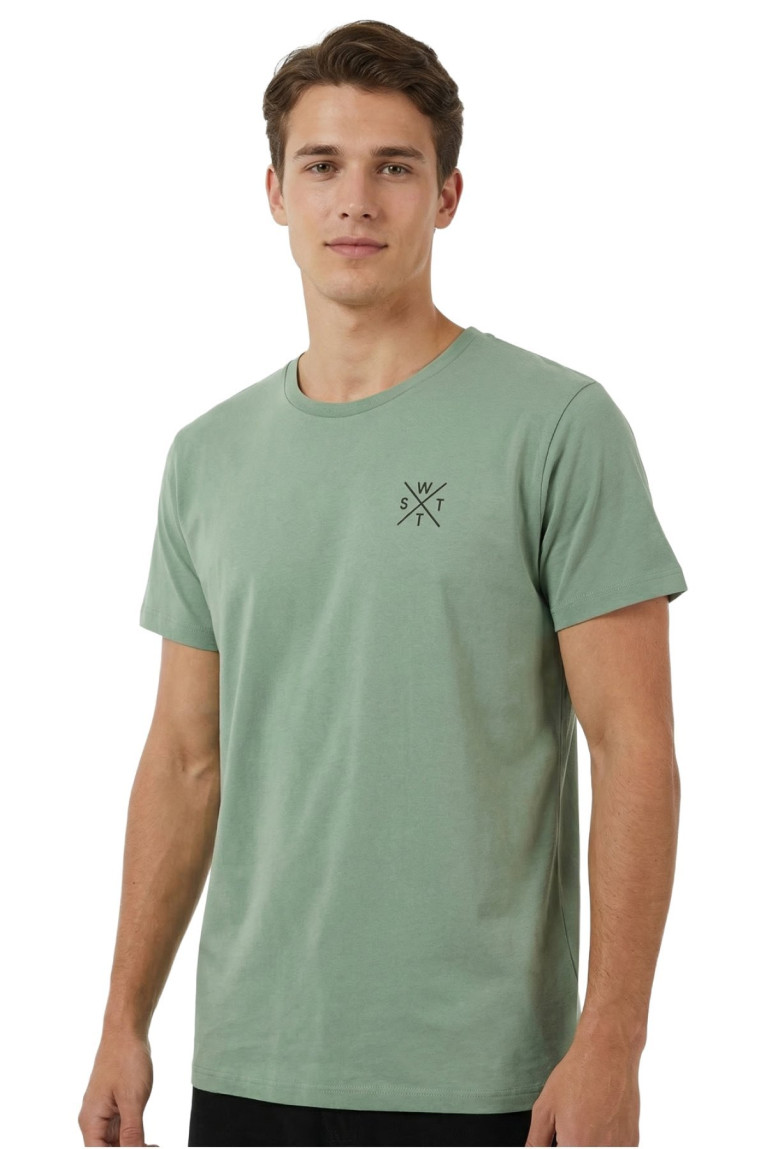 T-shirt à manches courtes logo Vert Watts