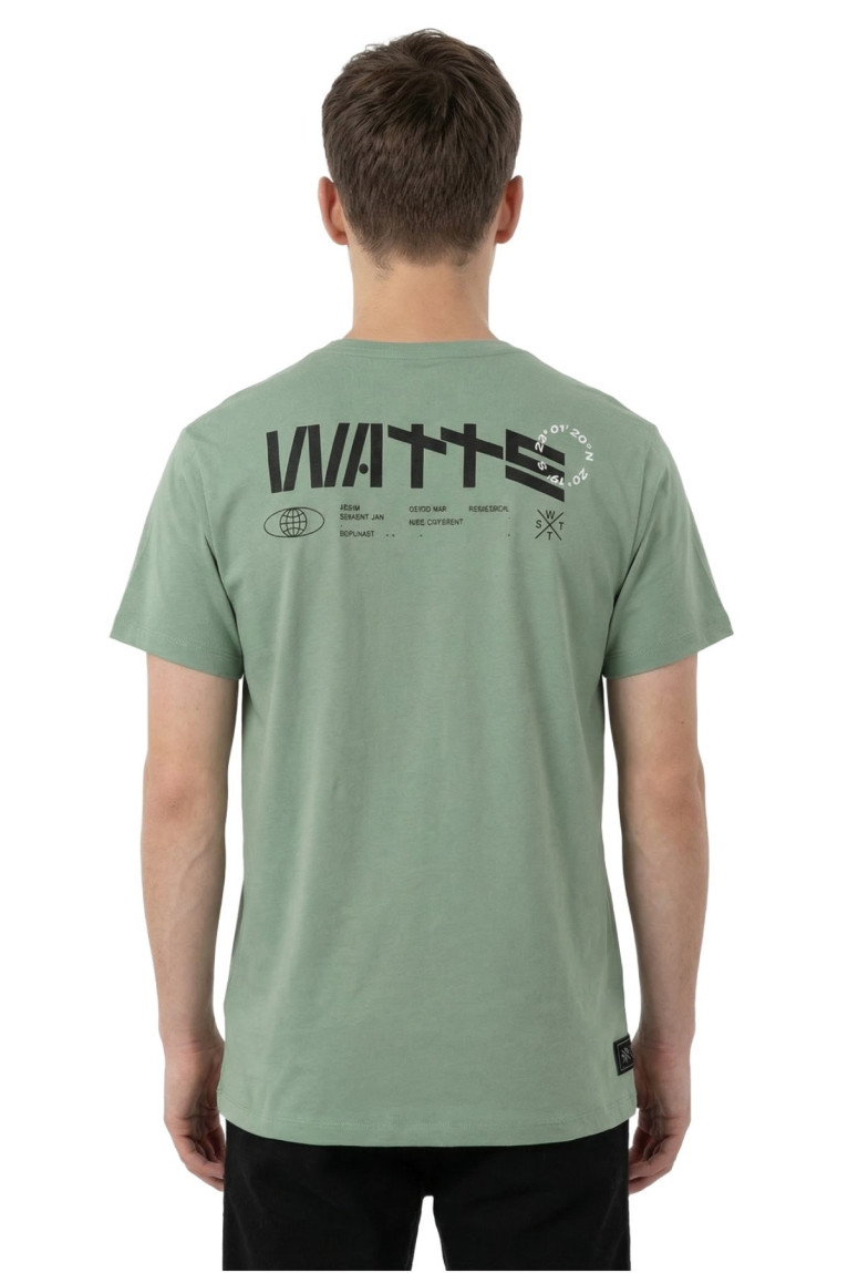 T-shirt à manches courtes logo Vert Watts