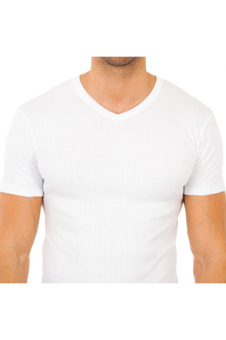 T-shirt thermique manches courtes Homme Blanc