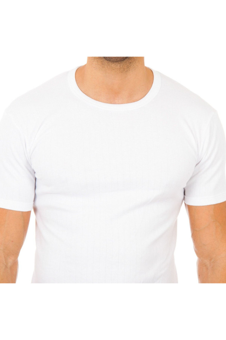 T-shirt thermique manches courtes Homme Blanc