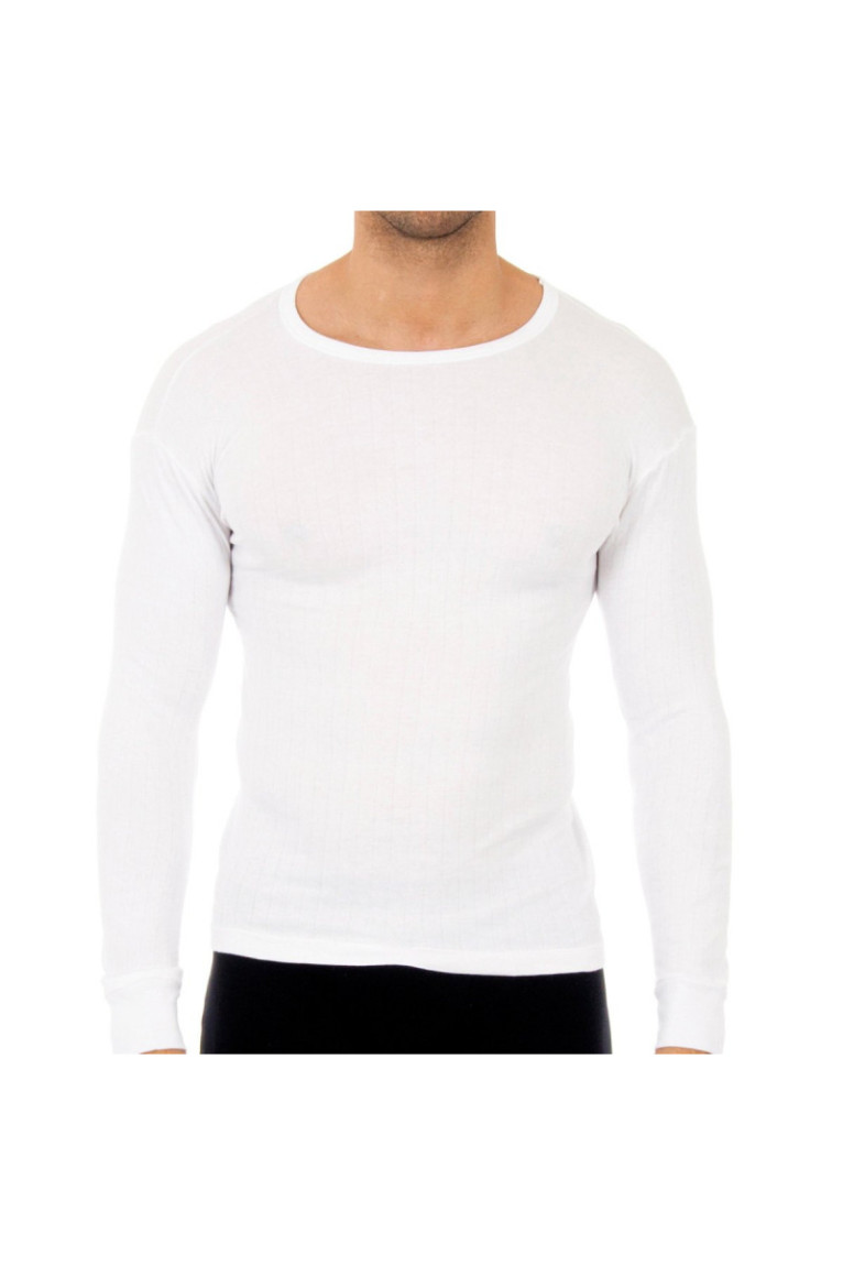 T-shirt thermique à manches longues Homme Blanc