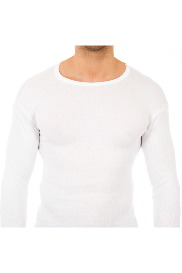 T-shirt thermique à manches longues Homme Blanc