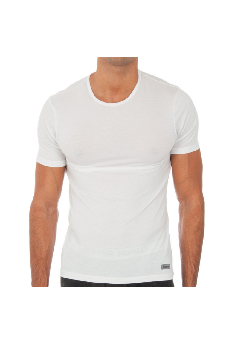 T-shirt Thermique Manches Courtes Homme Blanc