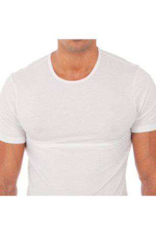 T-shirt Thermique Manches Courtes Homme Blanc