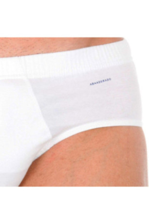 Slip classique avec ouverture latérale Homme Blanc