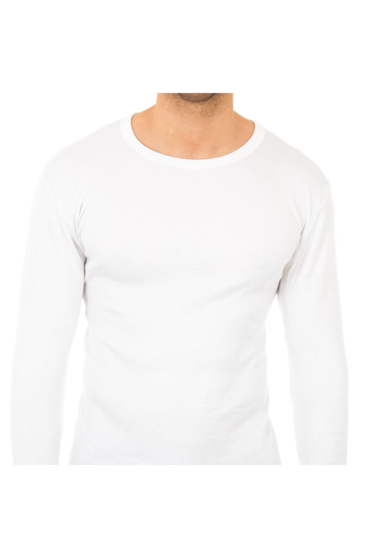 T-shirt thermique manches longues Homme Blanc
