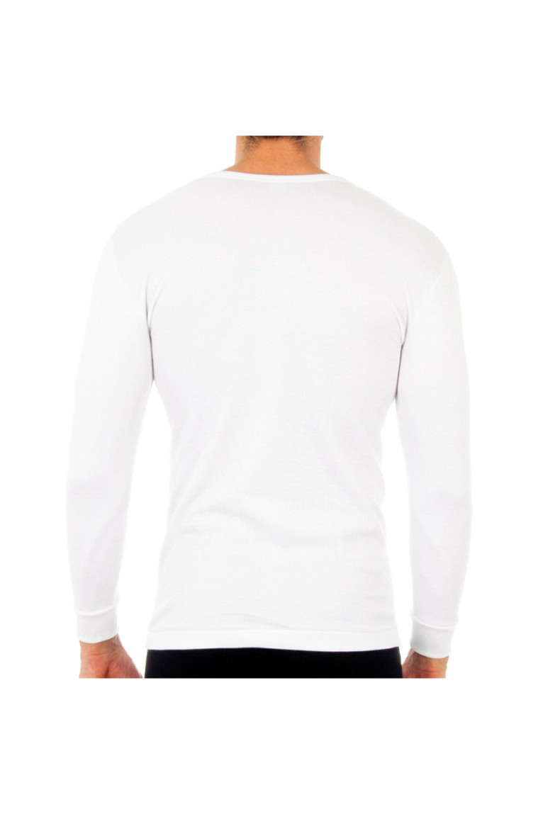 T-shirt thermique manches longues Homme Blanc