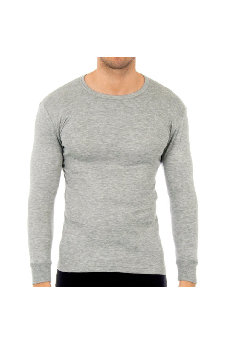 T-shirt thermique manches longues homme Gris