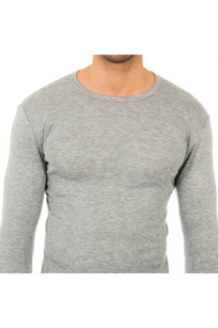 T-shirt thermique manches longues homme Gris