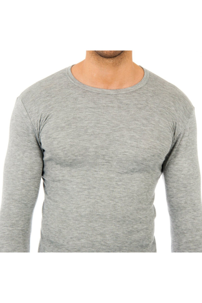 T-shirt thermique manches longues homme Gris