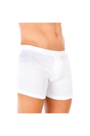 Boxer thermique uni Homme Blanc