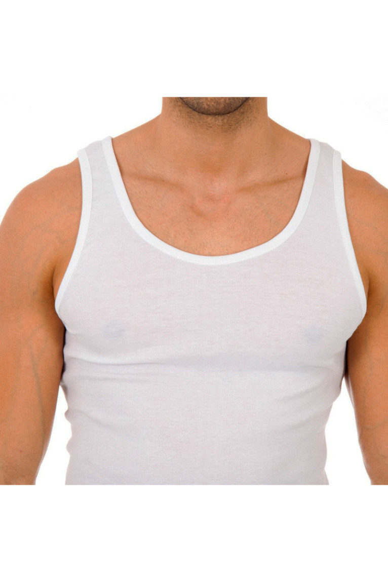 Débardeur Classic à larges bretelles Homme Blanc