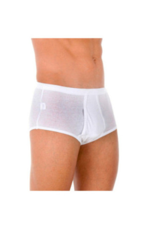 Slip classique avec ouverture latérale Homme Blanc