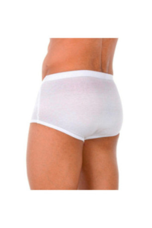 Slip classique avec ouverture latérale Homme Blanc