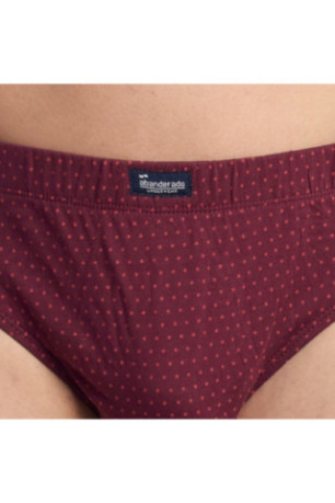 Pack de 3 Slips Homme Bordeaux