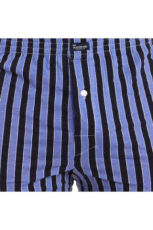 Pack de 2 Boxers en Coton Homme Bleu Rayé