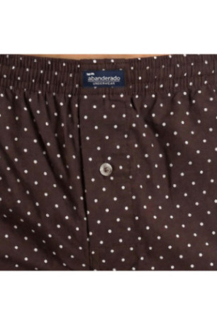 Lot de 2 Caleçons Homme en Coton Essentiel Marron et Bleu