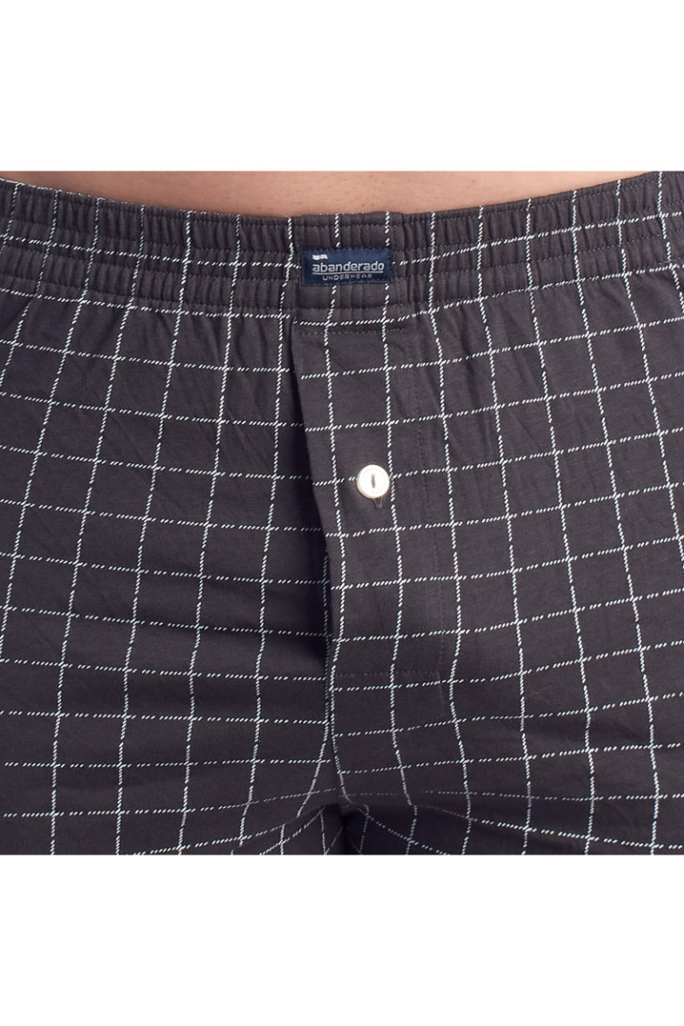 Pack de 2 Caleçons Homme Essential Cotton Gris à motifs