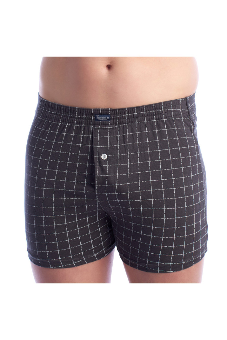 Pack de 2 Caleçons Homme Essential Cotton Gris à motifs