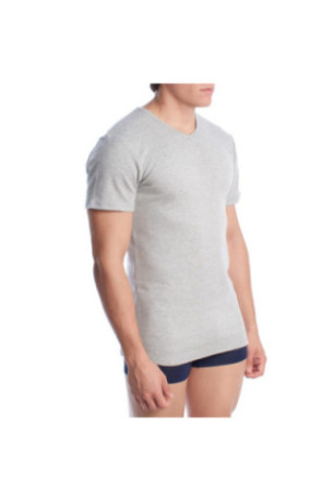 T-shirt thermique à manches courtes Homme Gris