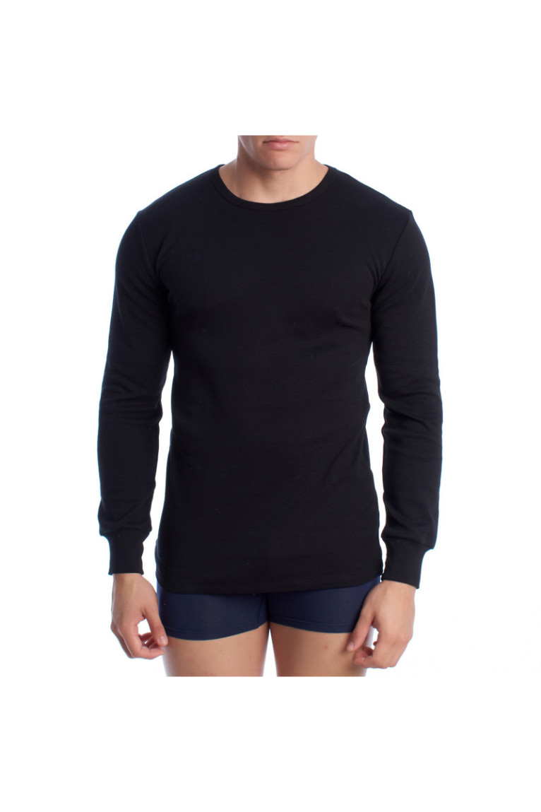 T-shirt Thermique Manches Longues Homme Noir