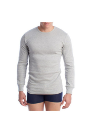 T-shirt thermique à manches longues Homme Gris