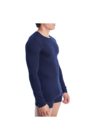 T-shirt thermique manches longues Homme Bleu Marine