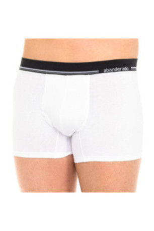 Boxer Homme en coton stretch avec ceinture extra douce Noir/Blanc