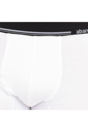 Boxer Homme en coton stretch avec ceinture extra douce Noir/Blanc